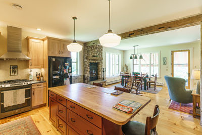 Kitchen in contemporary farmhouse in Middlesex, Vermont
