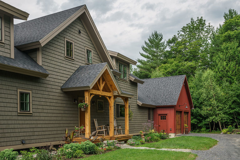 timberframehomeinfaystonvermontexterior4 Labrador Builders