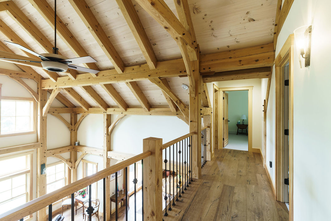 timberframehomeinfaystonvermontsecondfloor Labrador Builders