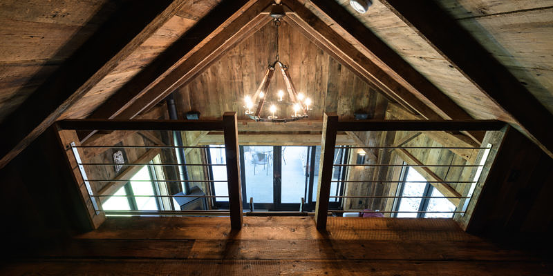 Guest house loft in Warren, Vermont